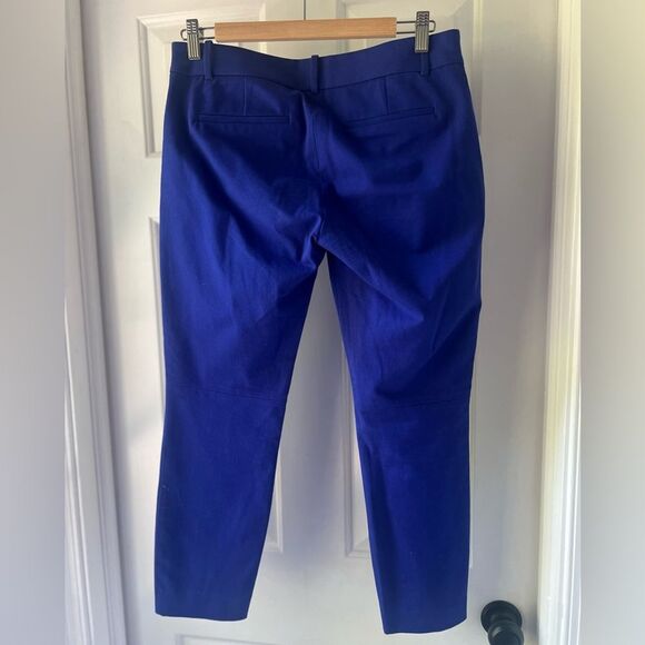 J. Crew Minnie Cobalt Blue Stretch Ankle Pants 4 - Picture 4 of 5